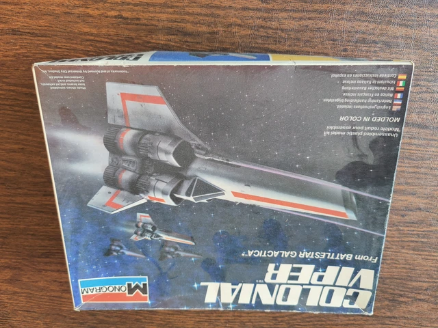 BATTLESTAR GALACTICA COLONIAL Viper Factory Sealed 1978 Model Kit battlestar-galactica-colonial-viper-factory-sealed-1978-model-kit