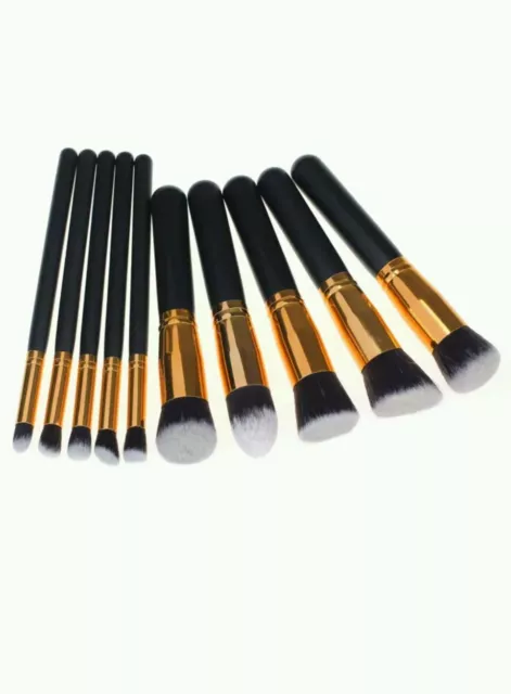 10PCS Set Pro Cosmetic Makeup Brush Brushes Set Foundation Powder Eyeshadow