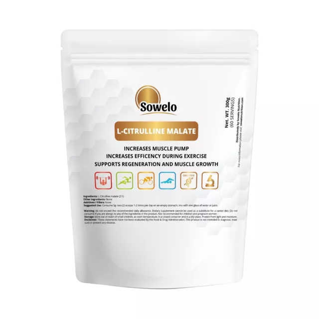 Sowelo L-Citrulline Malate 2:1 Pure Powder