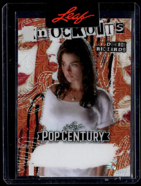 2023 Leaf Pop Century Nockouts a prueba Mojo naranja Denise Richards 1/1