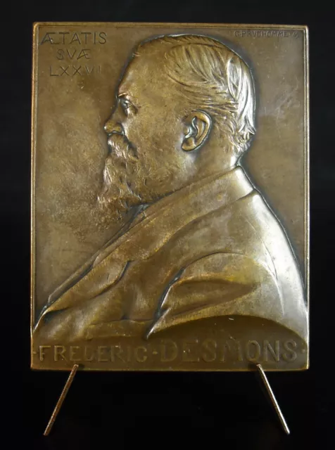 Medal Frederic Desmons Grand Master Of Grand Orient Senator 1909 Freemason