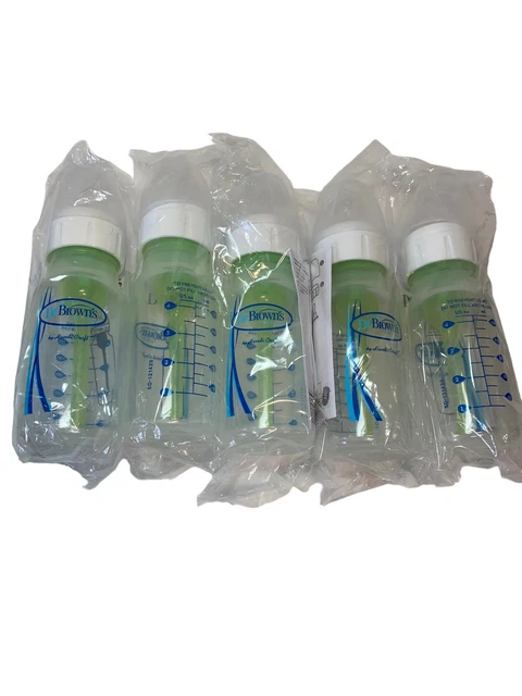 5 x Dr. Brown’s Options+ Anti-colic Baby Bottle 4 oz New Sealed