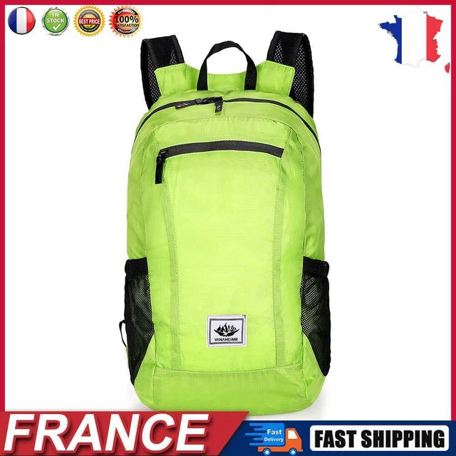 20L Large Waterproof Folding Climbing Backpack Bags Travel Rucksack (Green) fr