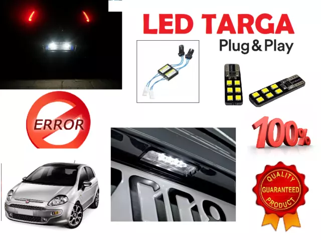 Kit Luci Targa Led Canbus No Error Fiat Grande Punto Evo