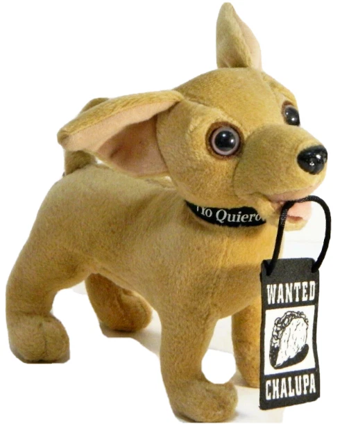 "Yeah, Drop the Chalupa" Taco Bell Chihuahua Plush Talking Dog - Works