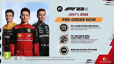 pitcoins DLC NEW ERA pacchetti contenuti F1 22 LIFE STARTER nessun gioco PS4/PS5 