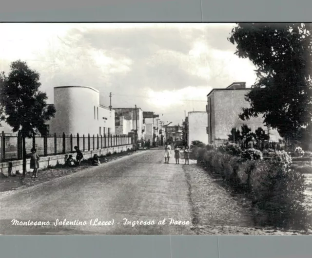 Lecce Montesano ingresso al paese      non  spedita f. grande