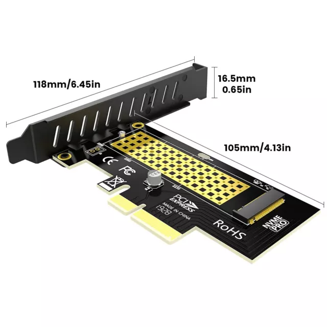 Adattatore SSD da JEYI M.2 NVME a PCIe 4.0 3.0, scheda di espansione PCIe 4.0 X4 3