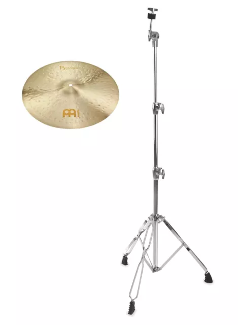 Tolles Byzance Jazz 18" Extra Thin Crash von Meinl mit geradem Beckenständer