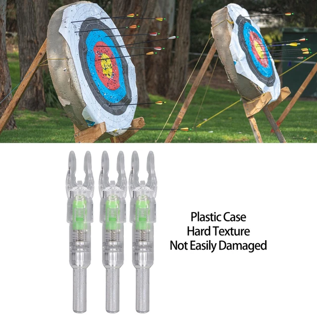 Kit Chasse Nocturne Lot De 3 Encoches De Flèche éclairées NAP THUNDERGLO Vert - Universel - Neuf Arrow Flash