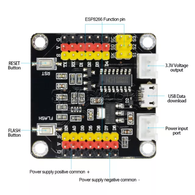 ESP8266 ESP-12E WIFI Microcontroller Development Board CH340 Module for Arduino