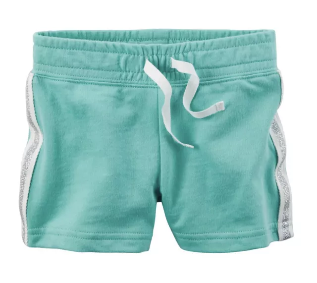 Girl’s CARTER'S Turquoise French Terry Shorts Size 5 NWT