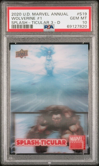 2020-21 UD Marvel Annual Splash-Ticular 3D SP Wolverine #1 Page 31 PSA 10 Gem