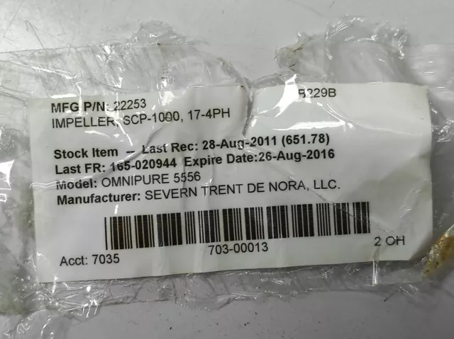 Omnipure 22253 Girante SCP-1000 17-4PH Marine Maceratore Cutter Sewage Pompa