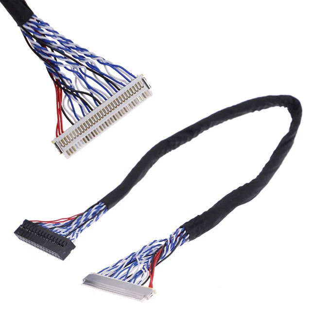 25cm 8 bit lvds cable fix-30 pin 2ch for 17-26inch lcd/led panel control_tu