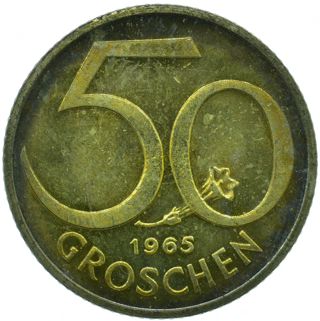 1965 / 50 Groschen / Austria / Osterreich Republik Proof     #Wt27202