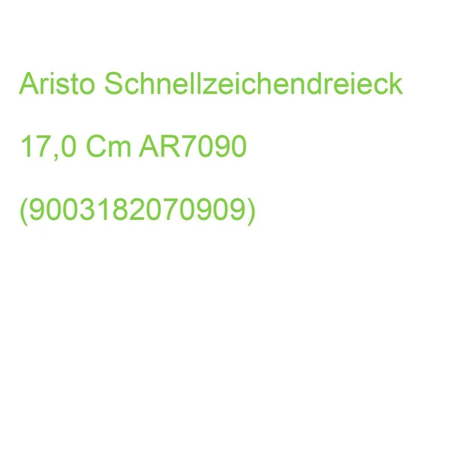 Aristo Schnellzeichendreieck 17,0 Cm AR7090 (9003182070909)