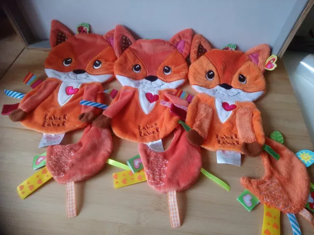 Doudou label sale label renard