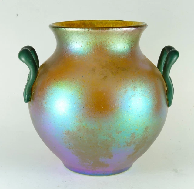LOETZ GLASS VASE - DELPHI - Gold 15cm Art Nouveau Design C1900 £29.99 ...