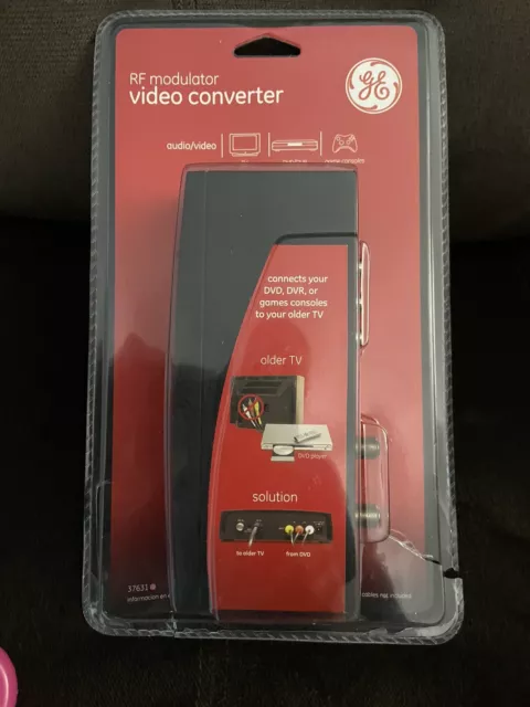 GE RF Modulator Video Converter 37631 NIP Factory Audio /Video