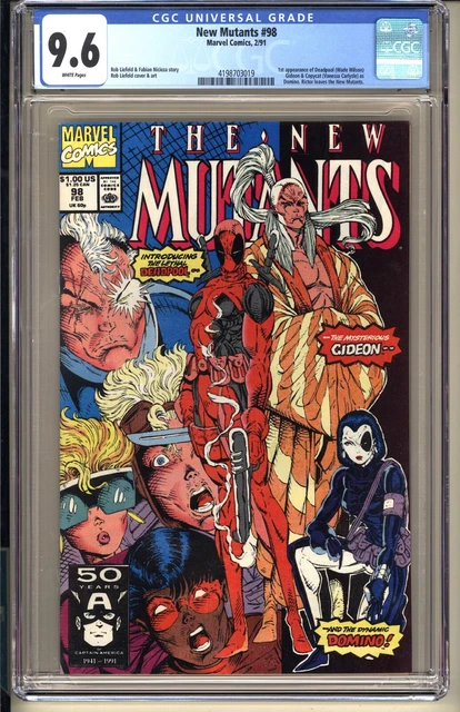 New Mutants #98  CGC 9.6 WP NM+  Marvel Comics 1991 1st app DEADPOOL (X-Men)