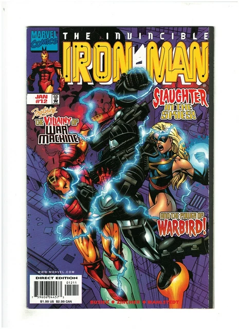 Invincible Iron Man #12 VF/NM 9.0 Marvel Comics 1999 War Machine & Warbird app.