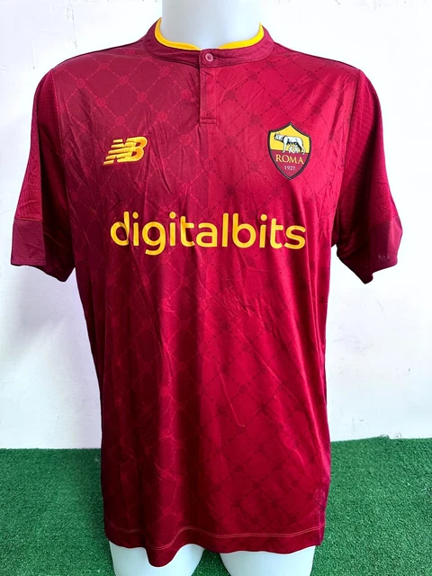 Maillot AS Roma Porté En Match (match Worn) – Vucinic N°9, Kappa, Vintage, Taille XL