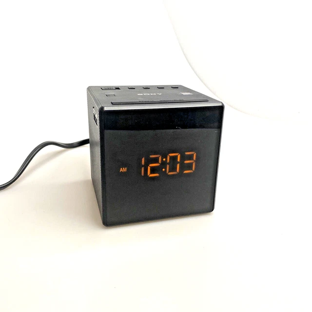 SONY ICFC1B CUBE FM/AM Clock Radio with Dual Alarm Black 14.46