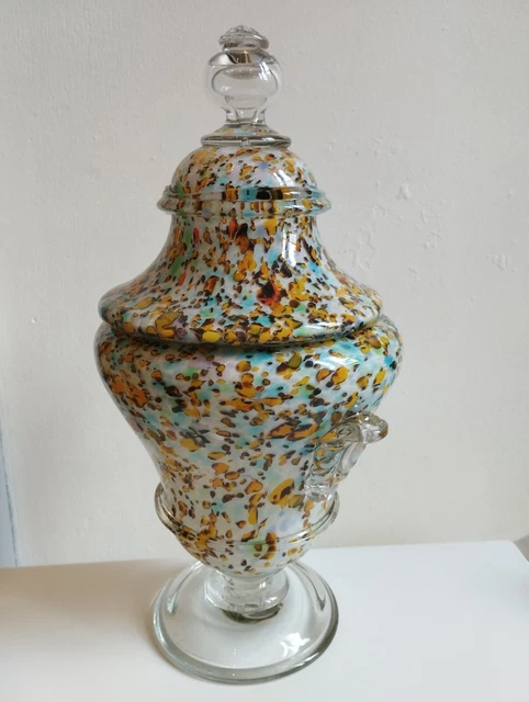 Coffret ancien Lierre en verre laiton 19ème siècle France Antique box