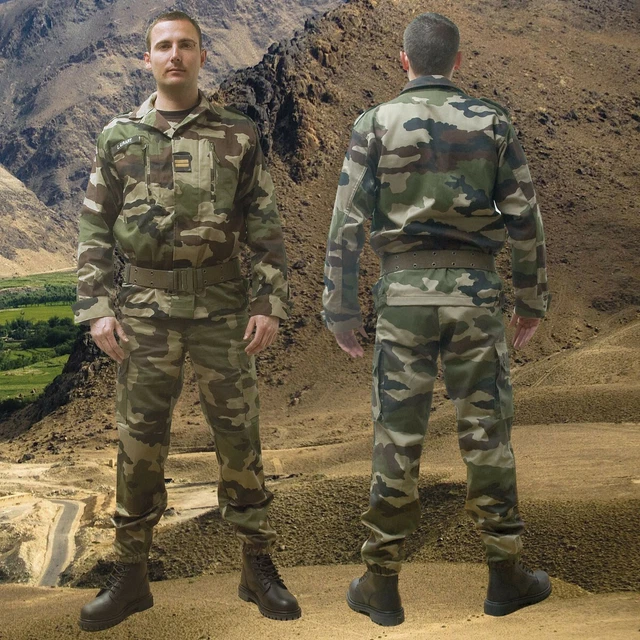 Veste De Combat Militaire Fighter 2.0 Camouflage CE - Type T4 Réglementaire TOE En Ripstop - Confortable Avec Poches Multiples Et Aérations Pour Activités Outdoor