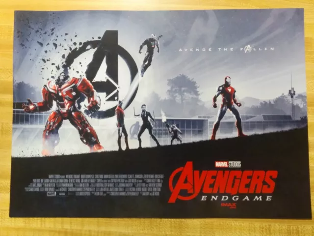 Avengers: Endgame By Marvel Studios Movie Poster 16"X 11" Avenge The Fallen