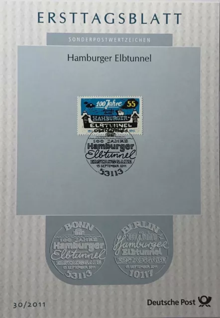 ETB 30/2011 - Mi.-Nr. 2890 - Hamburger Elbtunnel