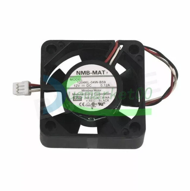 For NMB MAT 1204KL-04W-B59 30mm x 10mm Fan 12V 0.12A 3 Pin 3 Wire