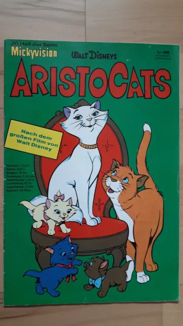 Walt Disneys Mickyvision Nr.30 von 1971 Aristocats - Z1-2 Comicheft EHAPA