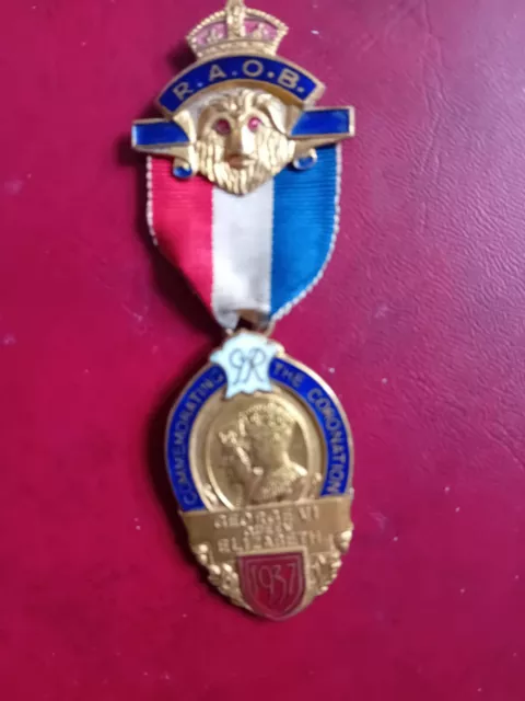 RAOB Breast Jewel to Commemorate the Coronation of George VI in 1937