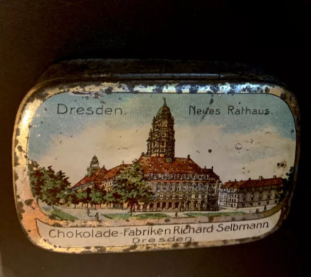 Cacao Richard Selbmann Automatendose Blechdose Schokolade Rar Antik Alt Dresden