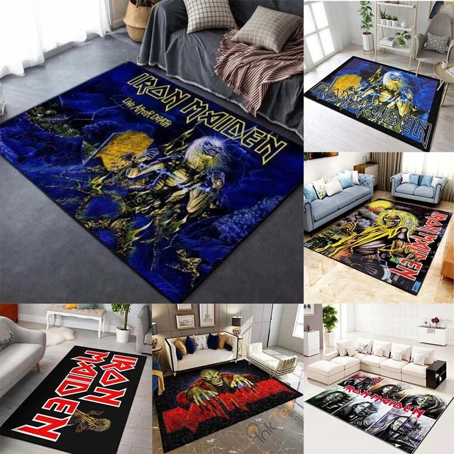 DE Iron Maiden tappeti soggiorno zerbino antiscivolo soggiorno tappeto interno