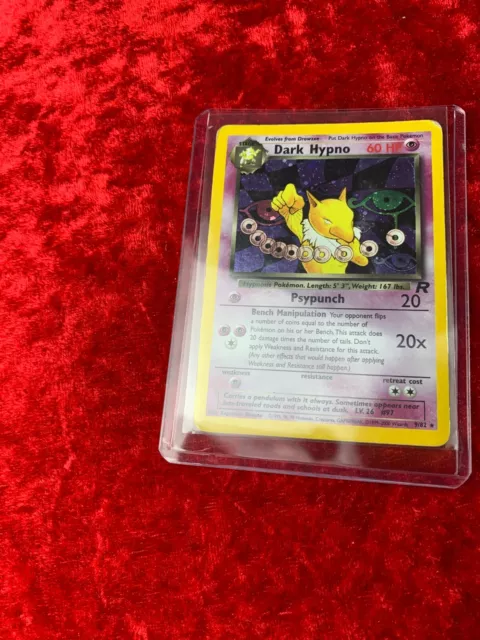 pokemon wotc team rocket dark hypno holo 9/82