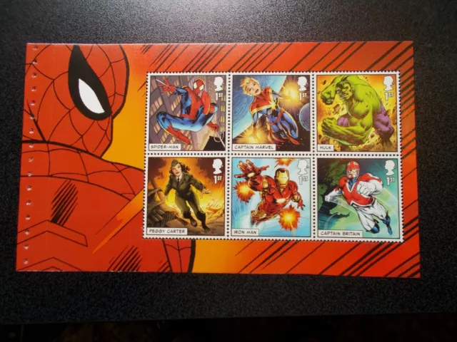 GB 2019~Marvel Comics~Prestige Stamp Booklet Pane~2~ex DY29~UK Seller