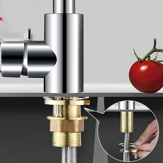 Kit De Fixation Pour Robinet D'évier - M12, Avec Clé Hexagonale, Boulon Et Joints En Acier Inoxydable