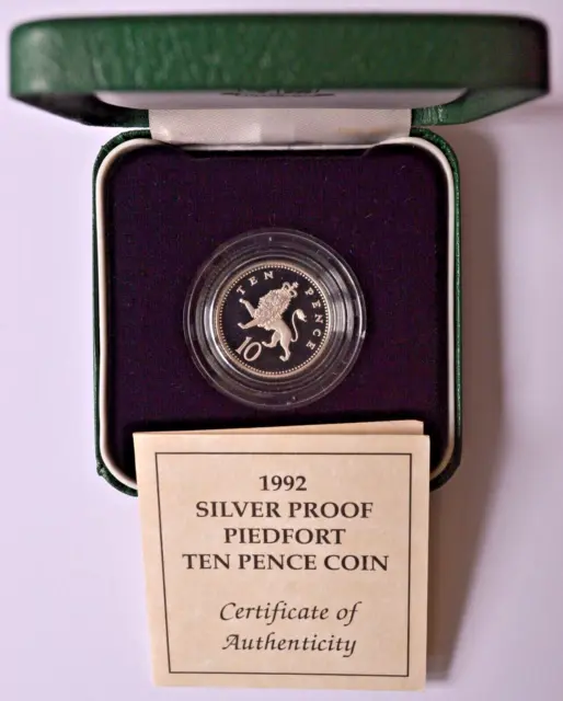 Royal Mint, 1992, Piedfort, Silver Proof, 10 Pence Coin. Z5.10