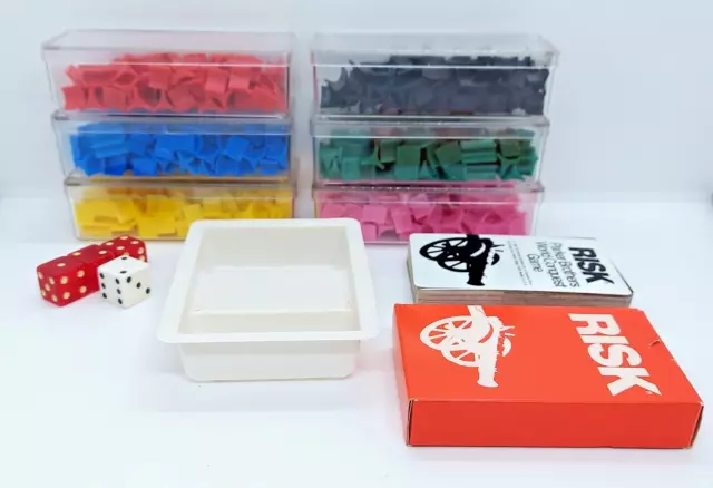 Risk Board Game Replacement Pieces Cards Dice Parker Brothers Vintage 1975