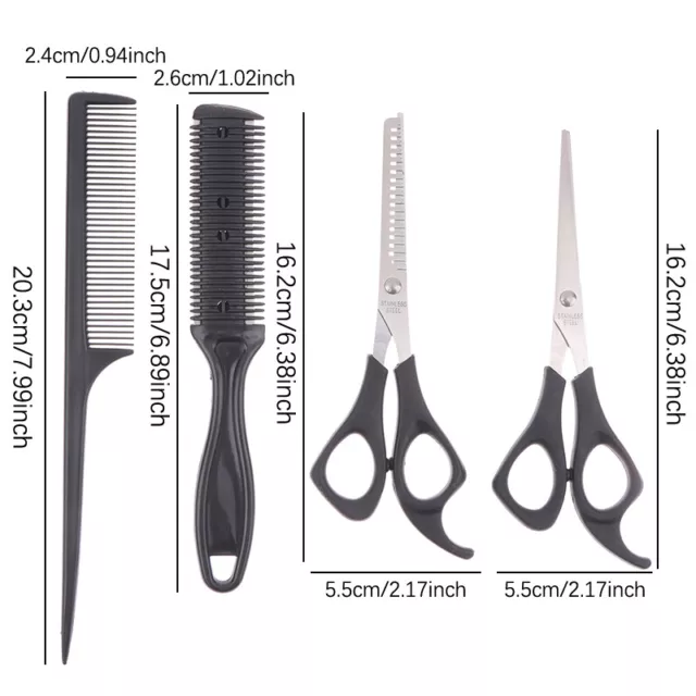4 PCS Professional Hairdressing Scissors Barber Salon Hair Cutting Shears Raz F1 3