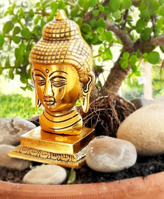 Buddha Statue Figurine Theravada Home Car Dashboard Décor Buddhism...