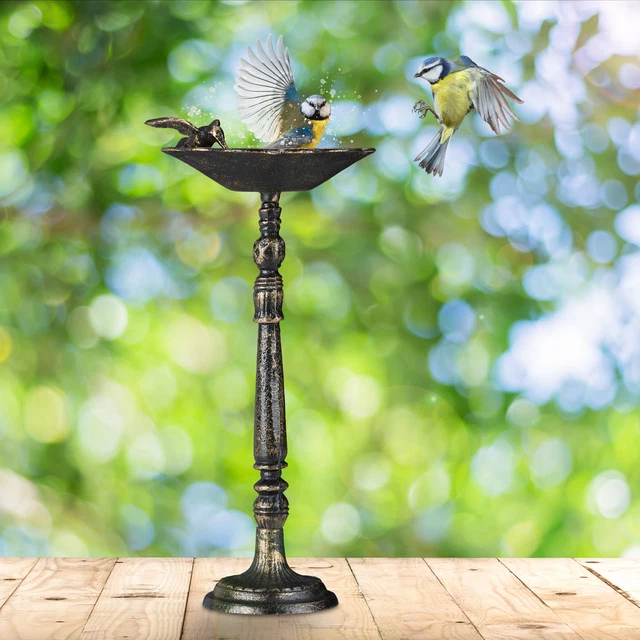 VOGELTRÄNKE GUSSEISEN VOGELBAD antik Vogelbrunnen Garten