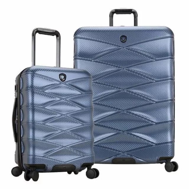 2-PC Traveler's Choice Durable Granville II Luggage Set in Blue - NEW!