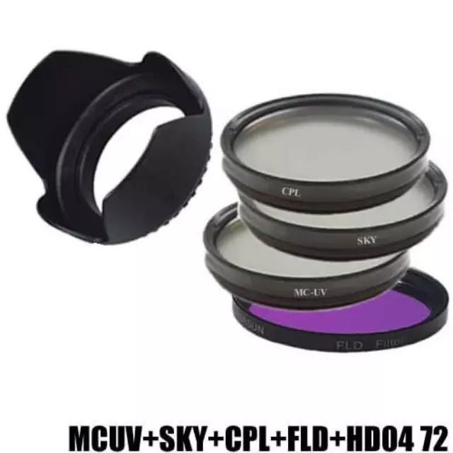 (TG. 72 mm) DynaSun - Set di filtri Slim da 72 mm, include filtro polarizzatore