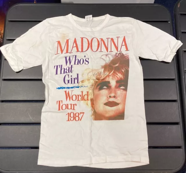 MADONNA Whos That Girl 1987 Tour T Shirt Size M Vintage Original RARE