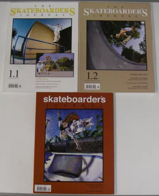 The Skateboarder’s Journal Magazine Original Complete Set of 3 Issues 2012 2013