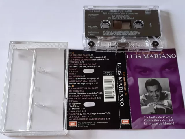 K7 cassette audio tape le meilleur de luis mariano
